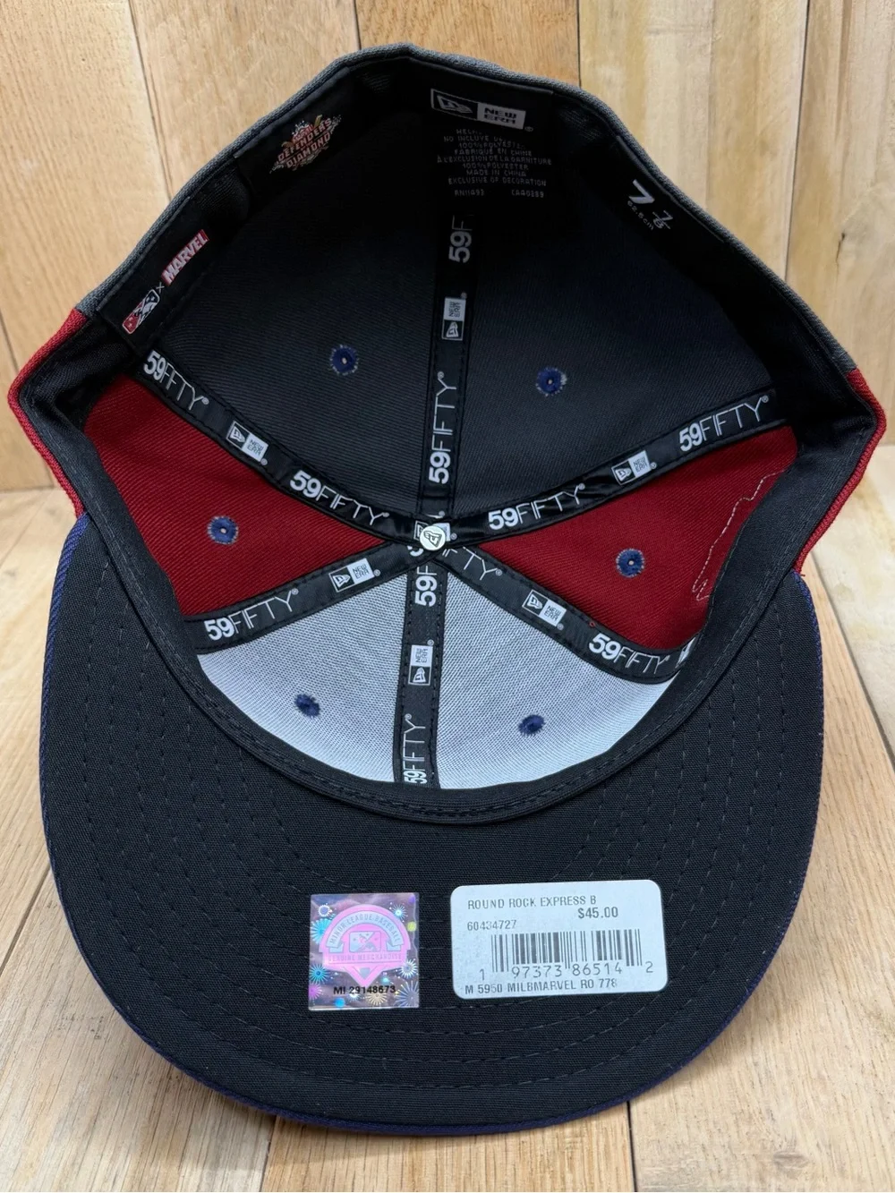 Round Rock Express New Era 2024 Marvel Defenders of the Diamond 5950 Size 7 7/8